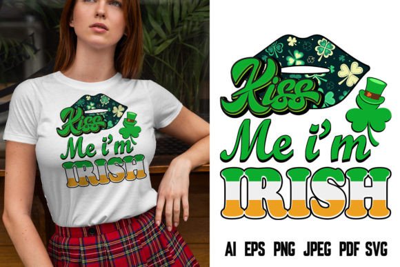 Download Kiss Me St .Patrick's Day Tshirt Design - Day Collection