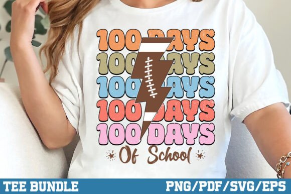 Download Trendy 100 Days of School, Groovy Shirt - Day Collection