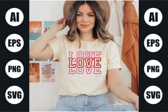 Download Retro Valentine's Day T Shirt Design Svg - Day Collection