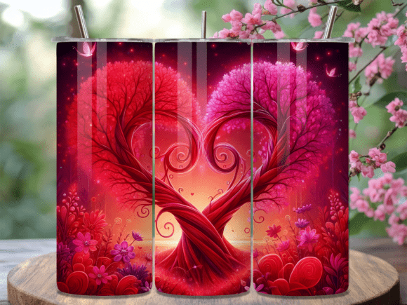 Download Valentines Day of Love Tree Tumbler Wrap - Day Collection