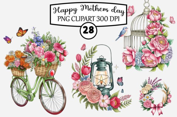 Download Happy Mother's Day Clipart Bundle - Day Collection