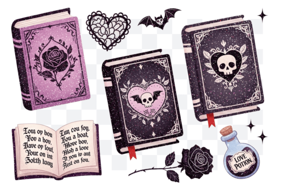 Download Gothic Books Valentine's Day PNG Clipart - Day Collection