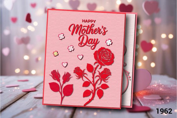 Download Mother’s Day Floral Card SVG LAYER 1962 - Day Collection