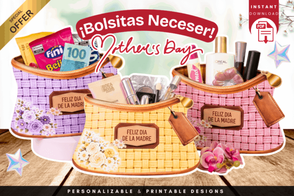 Download Mothers Day Bags Woven Basket Pouch A4 - Day Collection