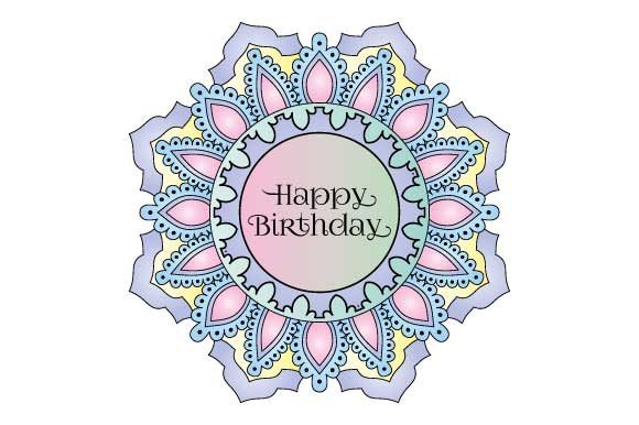 Download Happy Birthday Mandala Colored - Day Collection