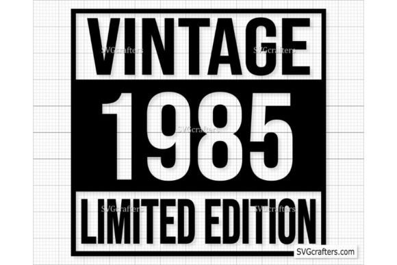 Download Vintage 1985 Svg Png, 37th Birthday Svg - Day Collection
