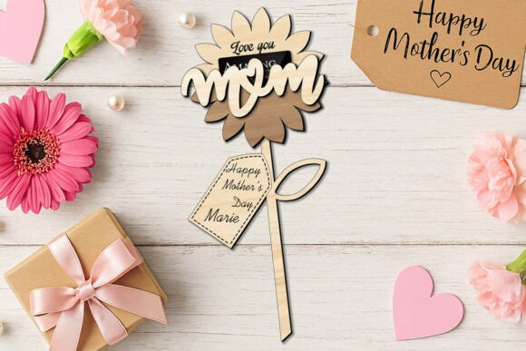 Download SVG Sun Flower Mother's Day Gift Card - Day Collection