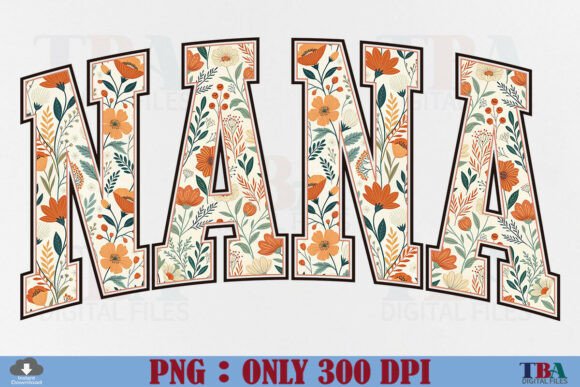 Download Boho Floral Nana PNG, Mother's Day Gift - Day Collection