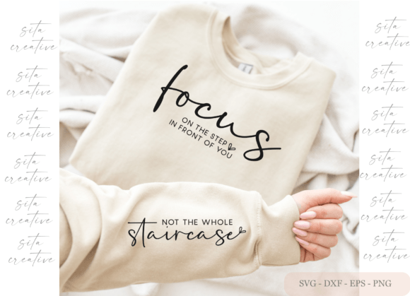 Download Focus on the Step Svg, Inspirational Svg - Premium Bundle