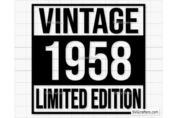 Download Vintage 1958 Svg Png, 64th Birthday Svg - Day Collection