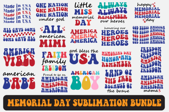 Download Memorial Day Svg Sublimation Bundle - Day Collection