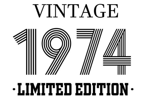 Download Vintage Since 1974 Svg, Birthday Svg, 48 - Day Collection
