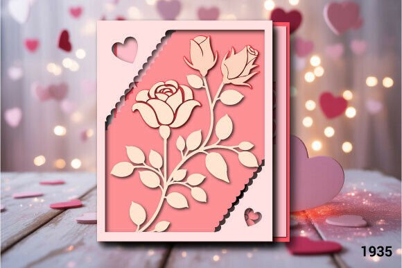Download Valentine's Day Rose Card SVG Layer 1935 - Day Collection