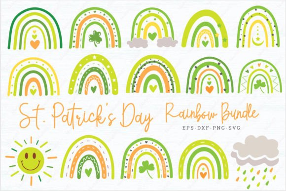 Download St. Patrick's Day Rainbow SVG Bundle. - Day Collection