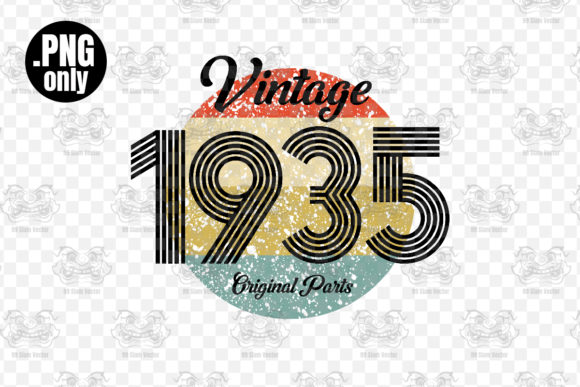 Download Vintage 1935 Birthday Sublimation Png - Day Collection