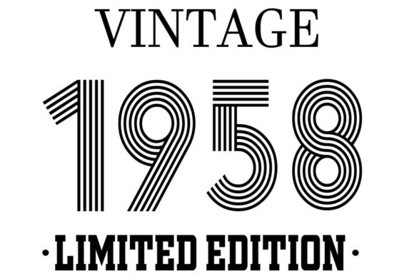 Download Vintage Since 1958 Svg, Birthday Svg, 64 - Day Collection