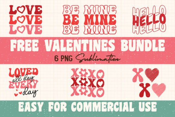 Download Retro Valentines Day Sublimation Bundle - Day Collection