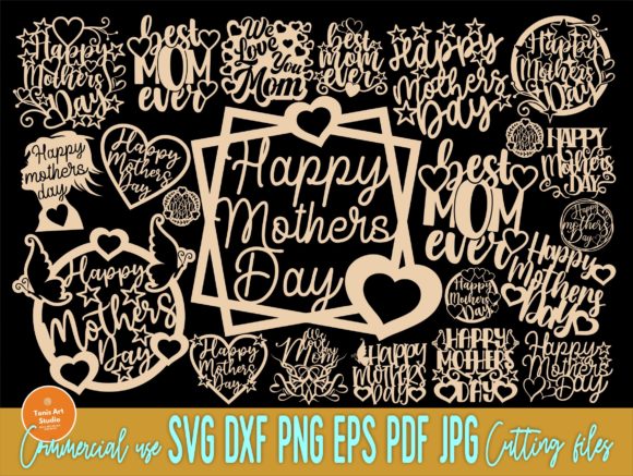 Download Happy Mothers Day SVG, Cake Topper Svg - Day Collection