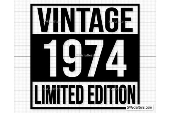 Download Vintage 1974 Svg Png, 48th Birthday Svg - Day Collection