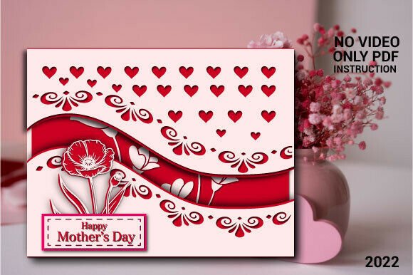 Download Mother’s Day Layered Wave Card SVG 2022 - Day Collection