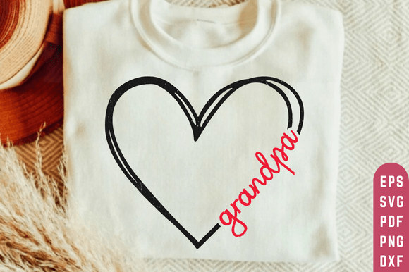 Download Mother's Day Heart SVG Retro Grandpa SVG - Day Collection