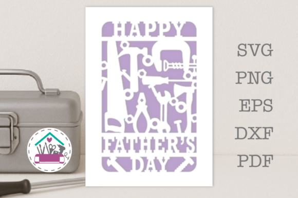 Download Fathers Day Tool Card DIY Dad SVG Cut - Day Collection