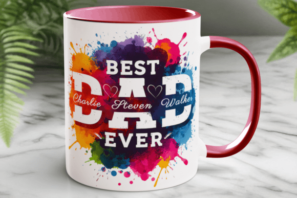 Download Fathers Day Dad Mug Wrap Personalize Png - Day Collection