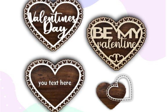 Download Valentines Day Heart Frame Laser Cut - Day Collection