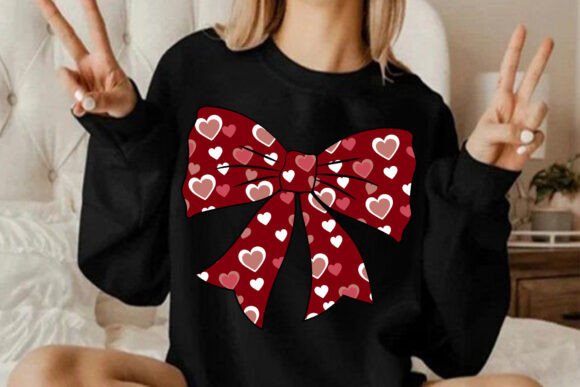 Download Retro Valentine's Day Coquette Bow Png - Day Collection