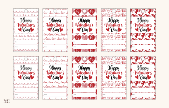 Download Happy Valentines Day Gift Tags - Day Collection