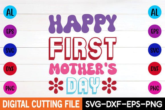 Download Happy First Mother's Day Retro Svg - Day Collection
