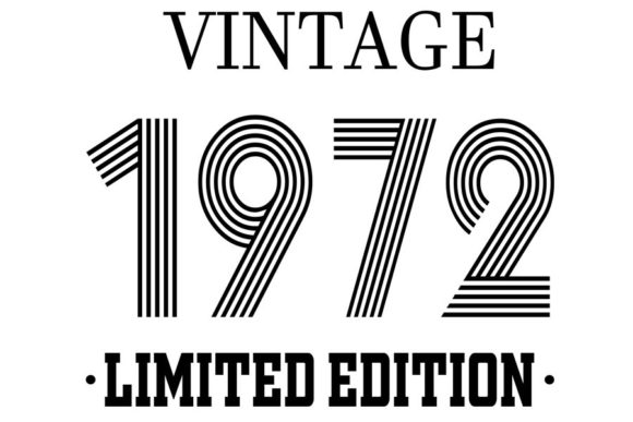 Download Vintage Since 1972 Svg, Birthday Svg, 50 - Day Collection
