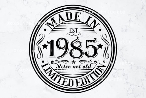 Download 39th Birthday Svg Born in 1985 VIntage - Day Collection