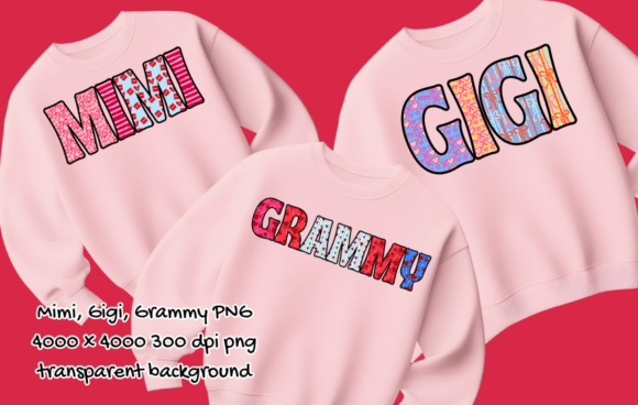 Download Retro Valentine’s Day Mimi, Gigi, Grammy - Day Collection